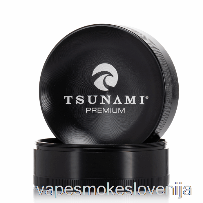 Vape Za Enkratno Uporabo Tsunami 2.95inch 4-delni Pogreznjeni Zgornji Mlin črn (75 Mm)